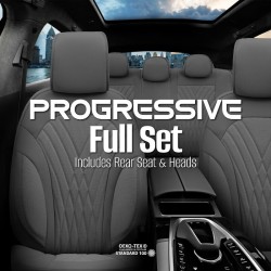Καλύμματα Αυτοκινήτου Otom Progressive Design Universal Full Δερματίνη Σετ Εμπρός / Πίσω 11 Τεμαχίων Γκρι ΡRG-103