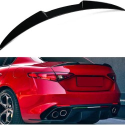 Αεροτομή Πορτ Παγκάζ Για Alfa Romeo Giulia 2018+ Quadrifoglio Look V2 Style Μαύρο Γυαλιστερό Από Abs Πλαστικό