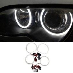 Angel Eyes LED Kit Για Bmw X3 E83 03-10 2x131mm & 2x106mm Λευκά Ματ 4 Τεμάχια Angel Eyes LED Kit Για Bmw X3 E83 03-10 2x131mm & 2x106mm Λευκά Ματ 4 Τεμάχια