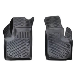 Πατάκια Σκαφάκια 3D Από Λάστιχο TPE Για Fiat Doblo 01-09 Rizline 2 Τεμάχια Μαύρα