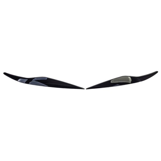 Φρυδάκια Μπροστινών Φαναριών Για Ford Fiesta 08-12 Evil Eye Μαύρο Γυαλιστερό 2 Τεμάχια