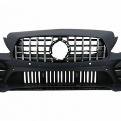 Μπροστινός Προφυλακτήρας Για Mercedes-Benz C-Class C205/W205 14-21 GTR Look (Black Mamba) Με Μαύρο/ Χρώμιο Μάσκα