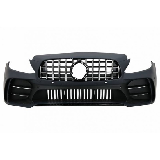 Μπροστινός Προφυλακτήρας Για Mercedes-Benz C-Class C205/W205 14-21 GTR Look (Black Mamba) Με Μαύρο/ Χρώμιο Μάσκα Μπροστινός Προφυλακτήρας Για Mercedes-Benz C-Class C205/W205 14-21 GTR Look (Black Mamba) Με Μαύρο/ Χρώμιο Μάσκα