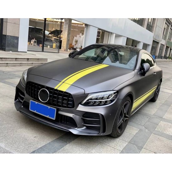 Μπροστινός Προφυλακτήρας Για Mercedes-Benz C-Class C205/W205 14-21 GTR Look (Black Mamba) Με Μαύρο/ Χρώμιο Μάσκα Μπροστινός Προφυλακτήρας Για Mercedes-Benz C-Class C205/W205 14-21 GTR Look (Black Mamba) Με Μαύρο/ Χρώμιο Μάσκα