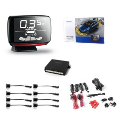 Σύστημα Παρκαρίσματος PDC Εμπρός-Πίσω Με 8 Αισθητήρες 18.8mm Μαύρο Χρώμα Keetec BS 810 LCD