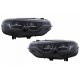 Μπροστινά Φανάρια Set Για Bmw 4 F32 F33 F36 (2013-2019) Conversion Από HID Σε LED Angel Eyes Μαύρα