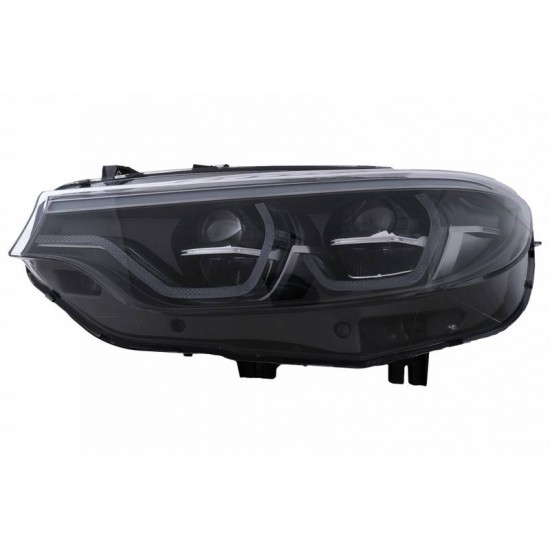 Μπροστινά Φανάρια Set Για Bmw 4 F32 F33 F36 (2013-2019) Conversion Από HID Σε LED Angel Eyes Μαύρα