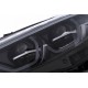 Μπροστινά Φανάρια Set Για Bmw 4 F32 F33 F36 (2013-2019) Conversion Από HID Σε LED Angel Eyes Μαύρα