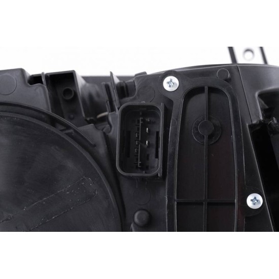 Μπροστινά Φανάρια Set Για Bmw 4 F32 F33 F36 (2013-2019) Conversion Από HID Σε LED Angel Eyes Μαύρα
