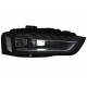 Μπροστινά Φανάρια Set Για Audi A4 B8.5 Facelift (2012-2015) Μαύρα A4 B9.5 Design OEM Xenon Upgrade Σε Full Led & Dynamic Led Φλας Carner