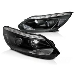 Μπροστινά Φανάρια Set Για Ford Focus 11-14 Led Μαύρα H1/H7 Με Μοτέρ Depo Μπροστινά Φανάρια Set Για Ford Focus 11-14 Led Μαύρα H1/H7 Με Μοτέρ Depo