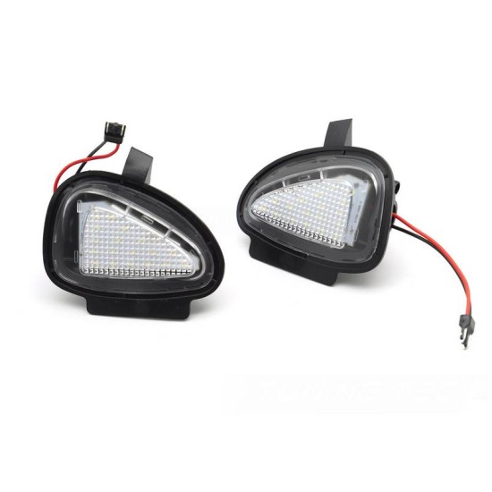 Φως Καθρέπτη Για  VW Golf (VI) 6 08-12 / Touran 10-15 SMD Led 6000K Λευκά 2 Τεμάχια