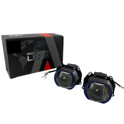 Προτζέκτορες Φαναριών Τετράγωνοι Bi-Led Για Retrofit 3.0" Α38 6000Κ 58W / 68W 2 Τεμάχια