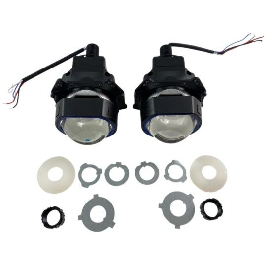 Προτζέκτορες Φαναριών Τετράγωνοι Bi-Led Για Retrofit 3.0" Α38 6000Κ 58W / 68W 2 Τεμάχια Προτζέκτορες Φαναριών Τετράγωνοι Bi-Led Για Retrofit 3.0" Α38 6000Κ 58W / 68W 2 Τεμάχια