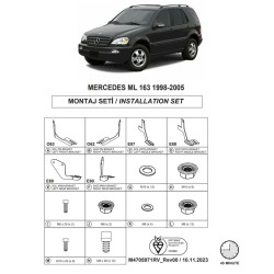 Βάσεις Πλαινών Σκαλοπατιών (Alm-Sr-Rl-Ln-Da) Για Mercedes-Benz M-Class 1997-2005 Suv W163