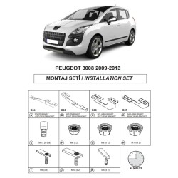 Βάσεις Πλαινών Σκαλοπατιών (Dma) Για Peugeot 3008 2009-2016 Suv T8