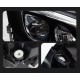 Μπροστινά Φανάρια Set Για Mercedes-Benz GLA X156 14-17 Upgrade Σε Facelift Look Μαύρα Full Led DRL Με Μοτέρ Carner