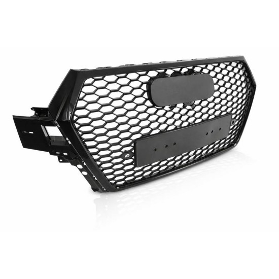 Μάσκα Για Audi Q7 4M 15-19 RSQ7 Look Κυψελωτή Μαύρη 1 Τεμάχιο