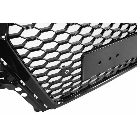 Μάσκα Για Audi Q7 4M 15-19 RSQ7 Look Κυψελωτή Μαύρη 1 Τεμάχιο