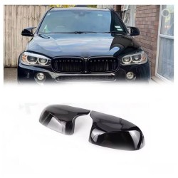 Καπάκια Καθρεφτών Για Bmw X3 F25, X4 F26, X5 F15, X6 F16 XM Look Γυαλιστερό Μαύρο 2 Τεμάχια