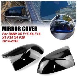 Καπάκια Καθρεφτών Για Bmw X3 F25, X4 F26, X5 F15, X6 F16 XM Look Γυαλιστερό Μαύρο 2 Τεμάχια