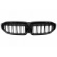 Καρδιές Μάσκας Για Bmw 3 G20 / G21 19-22 M4 Look Με LED Διπλή Γρίλια Μαύρο Γυαλιστερό Με 1 Τεμάχιο