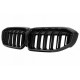 Καρδιές Μάσκας Για Bmw 3 G20 / G21 19-22 M4 Look Με LED Διπλή Γρίλια Μαύρο Γυαλιστερό Με 1 Τεμάχιο