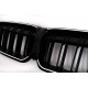 Καρδιές Μάσκας Για Bmw 3 G20 / G21 19-22 M4 Look Με LED Διπλή Γρίλια Μαύρο Γυαλιστερό Με 1 Τεμάχιο