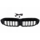 Καρδιές Μάσκας Για Bmw 3 G20 / G21 19-22 M4 Look Με LED Διπλή Γρίλια Μαύρο Γυαλιστερό Με 1 Τεμάχιο