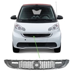 Μάσκα Για Smart ForTwo W451 2012-2014 Honeycomb Μαύρη 1 Τεμάχιο