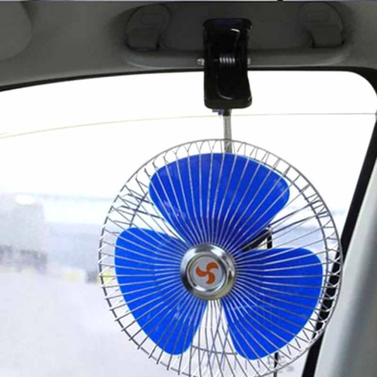 Ανεμιστήρας Περιστρεφόμενος  Νικελ 24 Volt 6" Με Κλιπ