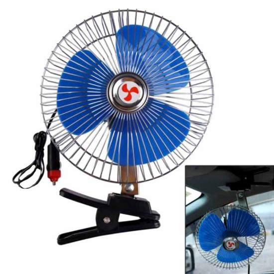 Ανεμιστήρας Περιστρεφόμενος  Νικελ 24 Volt 6" Με Κλιπ