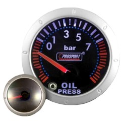 Όργανο Πίεσης Λαδιού Diamond Prosport Καθρέφτης Φιμέ 52mm Με 7 Χρώματα Όργανο Πίεσης Λαδιού Diamond Prosport Καθρέφτης Φιμέ 52mm Με 7 Χρώματα