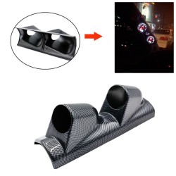 Βάση Για Όργανα Κολώνας Διπλή (2 x 52mm) Carbon Look Auto Gauge Βάση Για Όργανα Κολώνας Διπλή (2 x 52mm) Carbon Look Auto Gauge