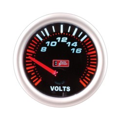Βολτόμετρο Auto Gauge Μαύρο 52mm Βολτόμετρο Auto Gauge Μαύρο 52mm