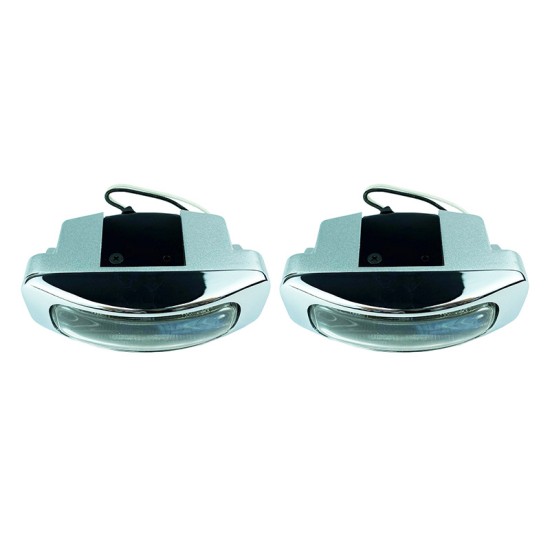 Προβολείς Universal 125x46mm H3 12V 55W LA-1100 16031 Λευκό 2 Τεμάχια