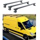 Μπάρες Οροφής Σιδερένιες CRUZ Cargo Xpro-160cm 923-304 Σετ Με Πόδια Για Mercedes-Benz Sprinter W906 06-18 / W907 / W910 18+ / VW Crafter 06-17 3 Τεμάχια