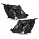 Μπροστινά Φανάρια Set Για Ford Fiesta 02-05 DRL Μαύρα H1/H1 Με Μοτέρ JunYan