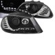 Μπροστινά Φανάρια Set Για Seat Ibiza 6L 02-08 DRL & Led Φλας Μαύρα H1/H1 Junyan