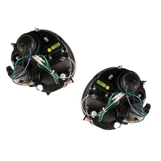 Μπροστινά Φανάρια Set Για Mini Cooper (R50/52/53) 01-06 DRL Χρωμίου H1/H1 Με Μοτέρ Sonarr
