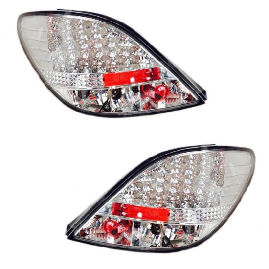 Πισινά Φανάρια Set Για Peugeot 207 06-09 Led Chrome JunYan