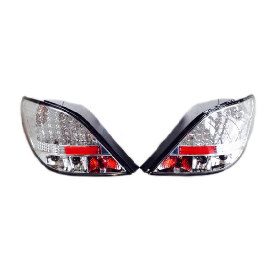 Πισινά Φανάρια Set Για Peugeot 207 06-09 Led Chrome JunYan