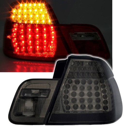 Πισινά Φανάρια Set Για Bmw 3 E46 Sedan 01-05 Led Φιμέ Eagle Eyes