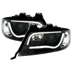 Μπροστινά Φανάρια Set Για Audi A6 4B 97-01 DRLTube Light Μαύρα H1/H1 Sonar Μπροστινά Φανάρια Set Για Audi A6 4B 97-01 DRLTube Light Μαύρα H1/H1 Sonar