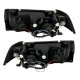 Μπροστινά Φανάρια Set Για Bmw 3 E36 90-99 Sedan / Compact / Touring Angel Eyes & Led Μαύρα H1/H1 Sonar