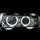 Μπροστινά Φανάρια Set Για Bmw 3 E36 90-99 Coupe / Cabrio ccfl Angel Eyes Χρωμίου H3/H1 Eagle Eyes