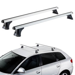 Μπάρες Οροφής Αλουμινίου CRUZ 924-765 Oplus AX-128cm Ασημί 2 Τεμάχια