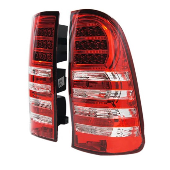 Πισινά Φανάρια Set Για Toyota Hilux Vigo 05-15 Led Κόκκινο/Crystal Eagle Eyes