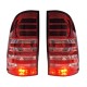 Πισινά Φανάρια Set Για Toyota Hilux Vigo 05-15 Led Κόκκινο/Crystal Eagle Eyes