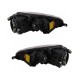 Μπροστινά Φανάρια Set Για Vw Golf 5 03-08 Angel Eyes Μαύρα H7/H7 Με Μοτέρ Depo